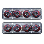 2 Pcs LED Tail Lights with Turn Signals Brake Lights and Reverse Lights | Universal Fi close-up view