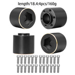 Brass Weights 12mm Wheel Hex Hub Widen Adapter for 1/10 RC Crawler 1.9 2.2Inch Whee additional angle