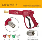 High-Pressure Power Washing Gun | Car Wash Nozzle with Fan Spray detail view