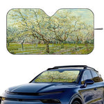 Starry Night Van Gogh Art Windshield Sun Shade | Car SUV Truck Front Window Protector lifestyle view