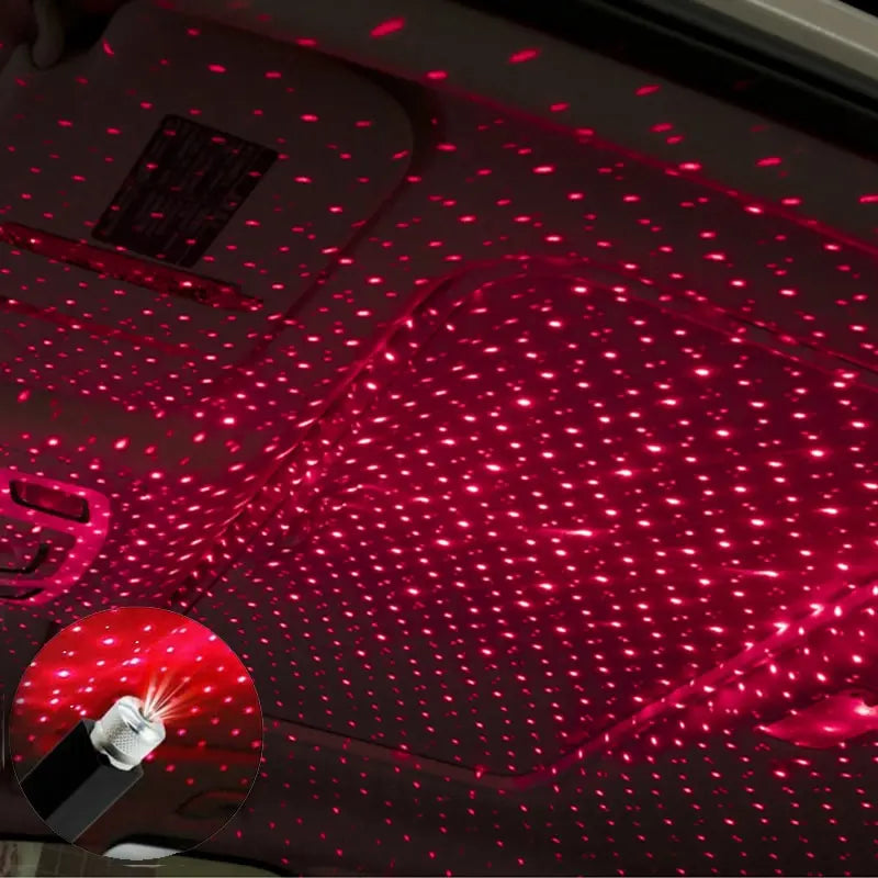 LED Starry Sky Projector Lamp USB Powered Car Roof Light additional angle
