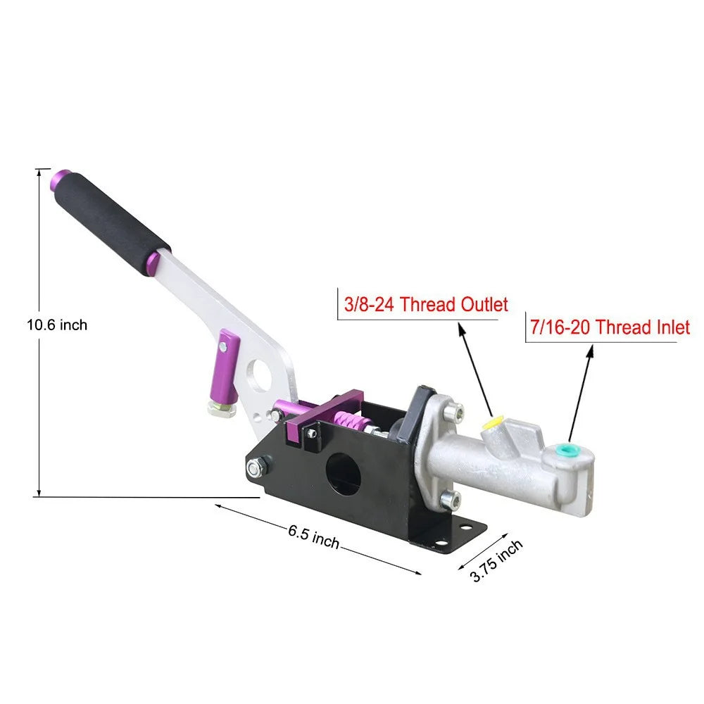 Universal Horizontal Competitive Handbrake | Racing Car Drift Hydraulic Handbrake alternate view