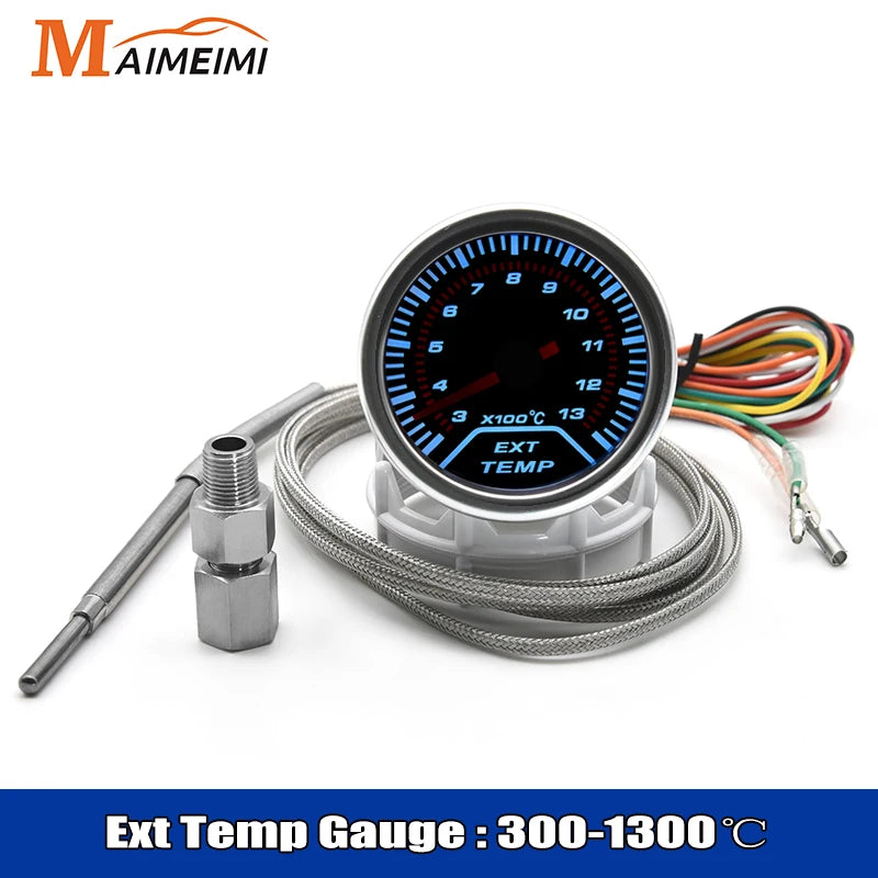 52mm Car Racing Gauge Set | Tachometer Oil Pressure Turbo Bar Water Temp EGT Voltmete lifestyle view