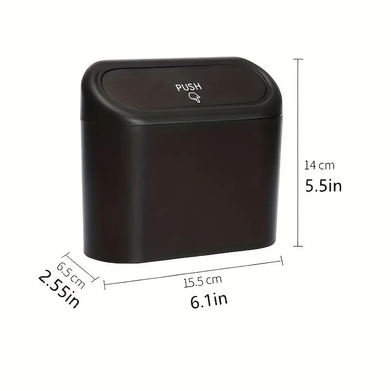 1 Piece Car Mini Trash Can Car Storage Box - Sorting Box Car Essential Accessories Ch alternate view