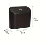 1 Piece Car Mini Trash Can Car Storage Box - Sorting Box Car Essential Accessories Ch alternate view