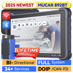 MUCAR 892BT AI Function Car OBD2 Diagnostic Tool 35 Reset ECU Coding Bi-directional Lifetime Free Full System Diagnosis 35 Reset
