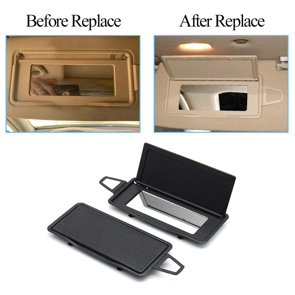 W221 Car Sun Shade Visor Makeup Cosmetic Mirror Cover For Mercedes Benz S Class W220 W221 S300 S350 S500 2218104117