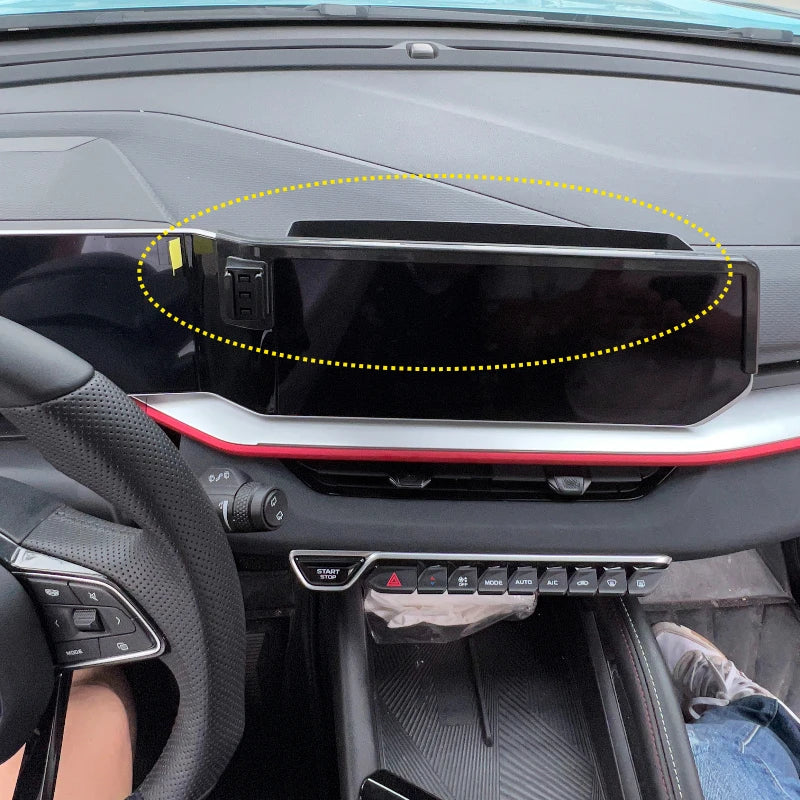 Limud 12.3" Screen Fixed Base Car Phone Holder for Geely Coolray 2023 2024 Car Mobile Phone Mounts Stand Interior Accessories