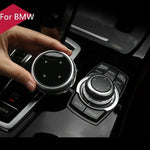 Car Multimedia Buttons Cover Stickers Knob Cover For BMW 1 3 5 Series X3 X5 X6 F30 F10 F25 E71 E84 E