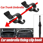 Car Umbrella Holder Trunk Hook Towel Hook Plastic Interior Organizer close-up view