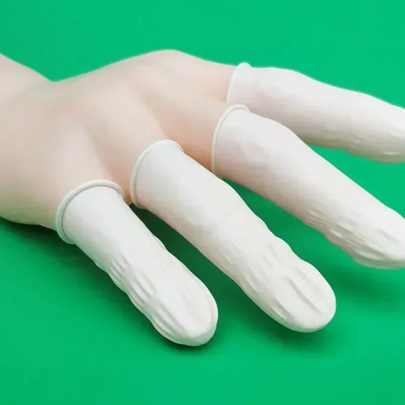 Sterile Disposable Powder Free Industrial Electronic Latex Fingertips Protector Glove lifestyle view
