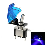1PCS 12V 20A Toggle Switch LED Switch Car Auto Cover LED Light With Protective Cove additional angle
