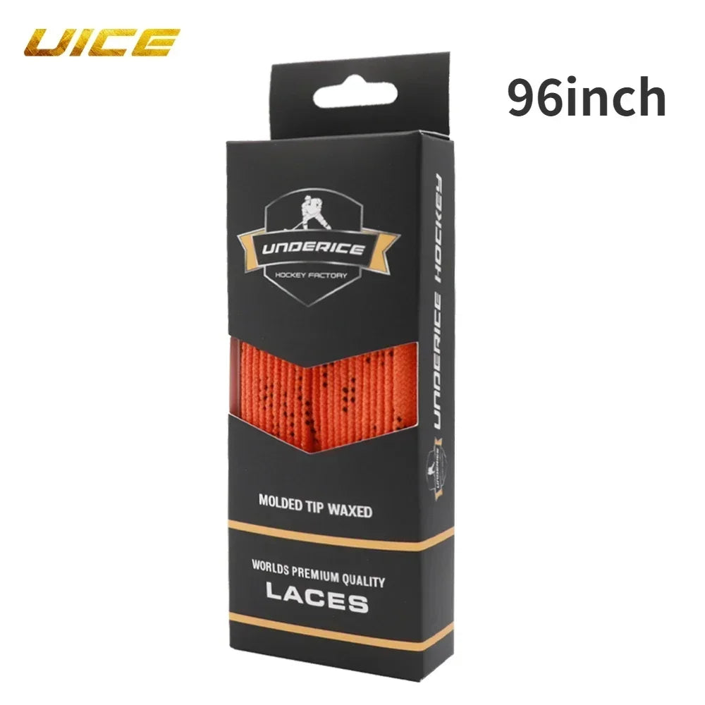 UICE Ice Hockey Shoelaces Box-Packed Ice Hockey Skate Laces 84/96/108/120in Dual Laye alternate view
