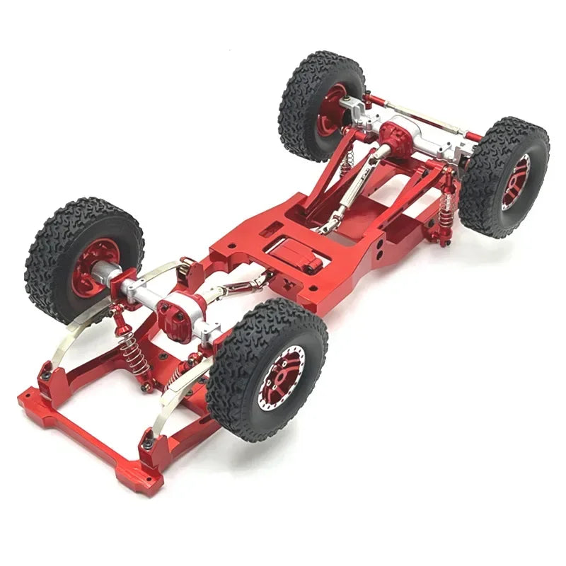 MN82 LC79 Metal Rear Axle Shock Absorber Leaf Springs and Fixed Seat Mount Bracket Set close-up view