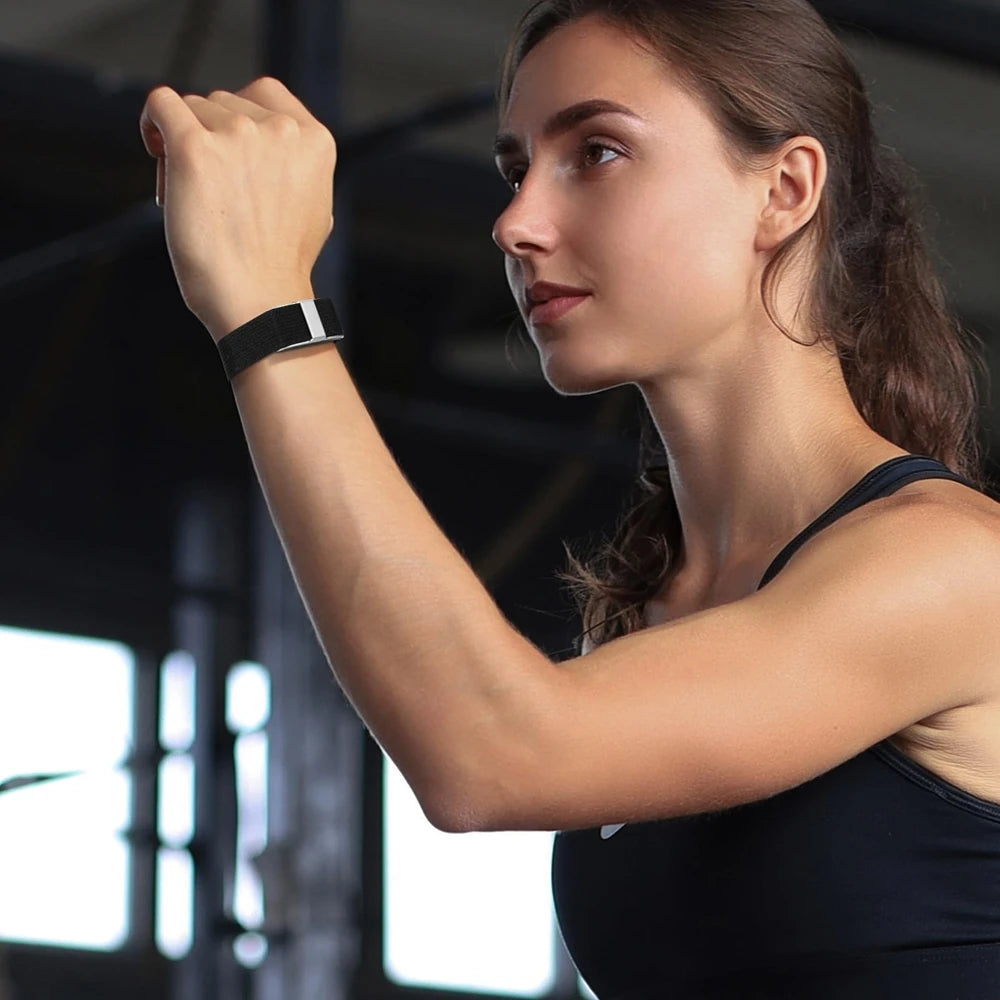 For Hume Strap Adjustable Replacement Nylon Wristband Breathable Sport Wrist Band for lifestyle view