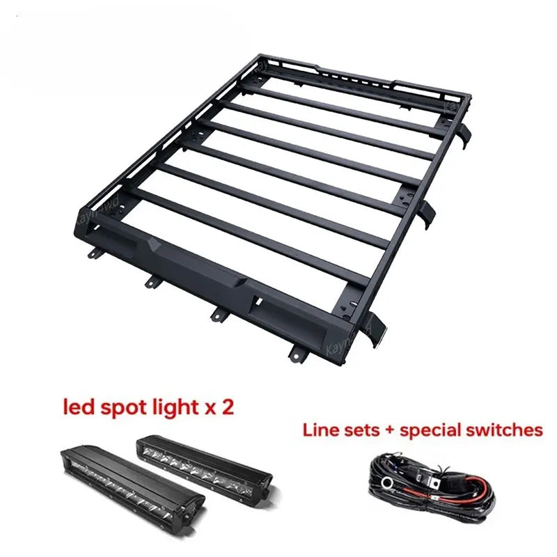 Aluminum Roof Rack Box for Suzuki Jimny JB64 JB74 | Off Road 4x4 Luggage Rack with LE alternate view