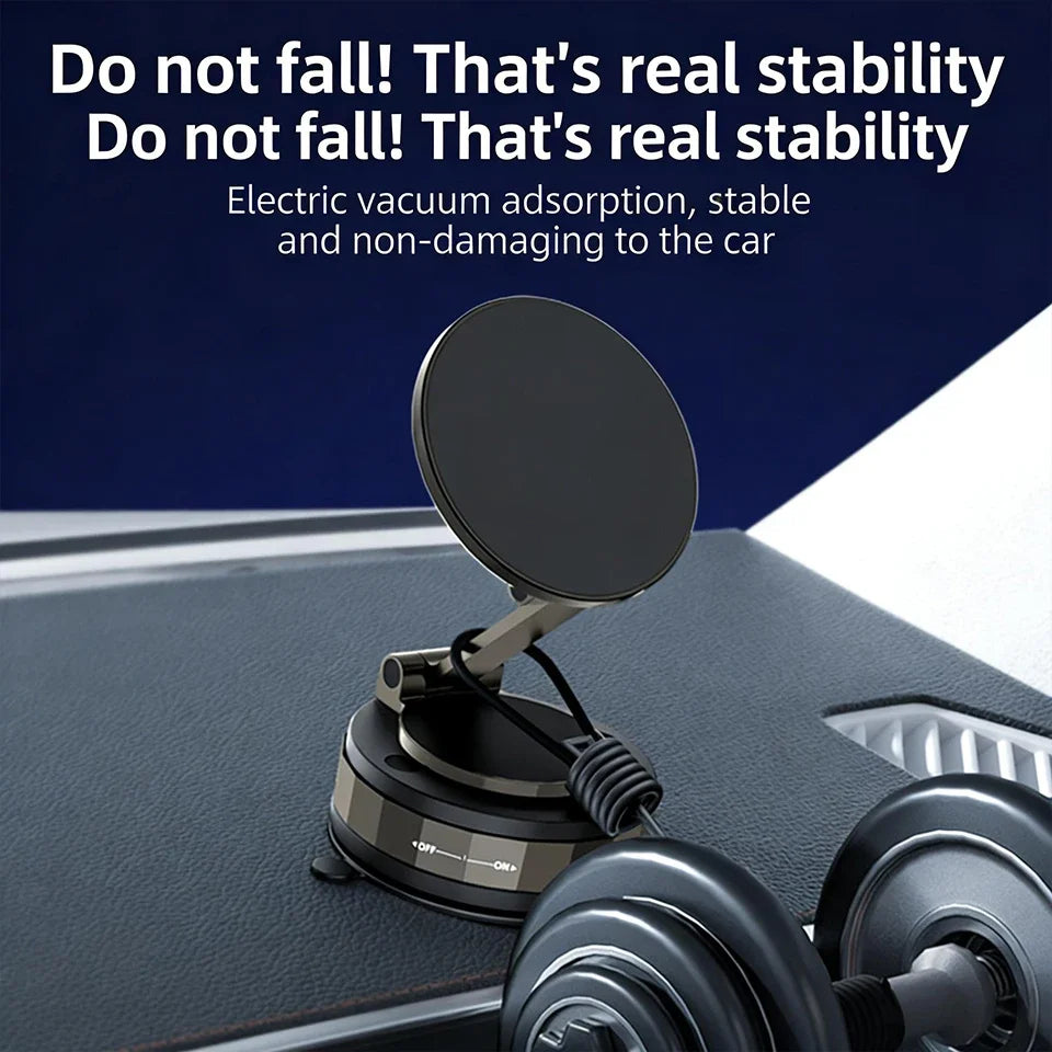 Vacuum Adsorption Magnetic Car Mount Upgraded Pro 360° Adjustable Strong Magnet Foldab close-up view