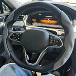 Leather Steering Wheel Cover 15 Inch Anti-Slip additional angle