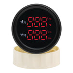 52MM 2 in 1 Digital Oil Temperature and Oil Pressure Gauge | Red LED Display for 12V 24V detail view