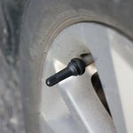 TR413 Tire Air Nozzle Valve Stem Set | 10 or 25 Pack Rubber Snap-in Car Accessories close-up view