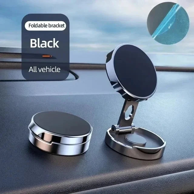 Car Phone Mount 720 Degree Rotation | Magnetic Suction Foldable Bracket for Universal Ph detail view
