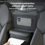Between Seats Car Storage Pocket Organizer Black close-up view