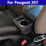 For Peugeot 207 Armrest for Peugeot 207CC Interior Center Armrest Storage Box Without USB Car Access