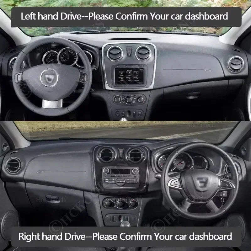 Car Dashboard Cover for Dacia Renault Sandero Stepway II 2 RS 2013-2020 | Anti-Glare alternate view
