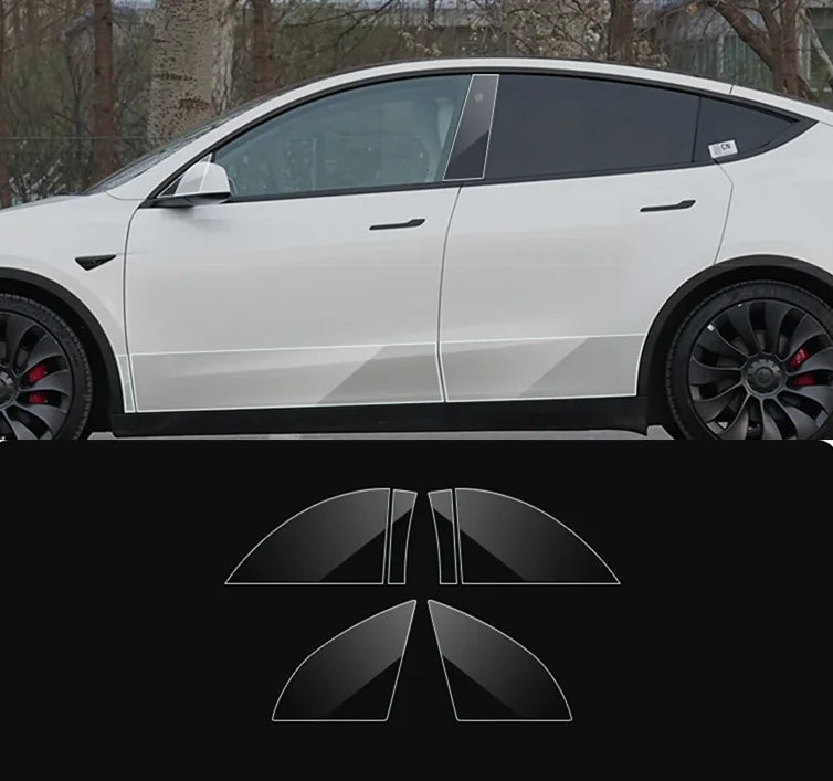 For Tesla Model Y Juniper 2025 Front Door Corner Anti-Scratch Film | Invisible TPU Protective Film