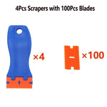 Car Sticker Carbon Fiber Vinyl Car Sticker Film Install Squeegee Scraper with Felt Too close-up view