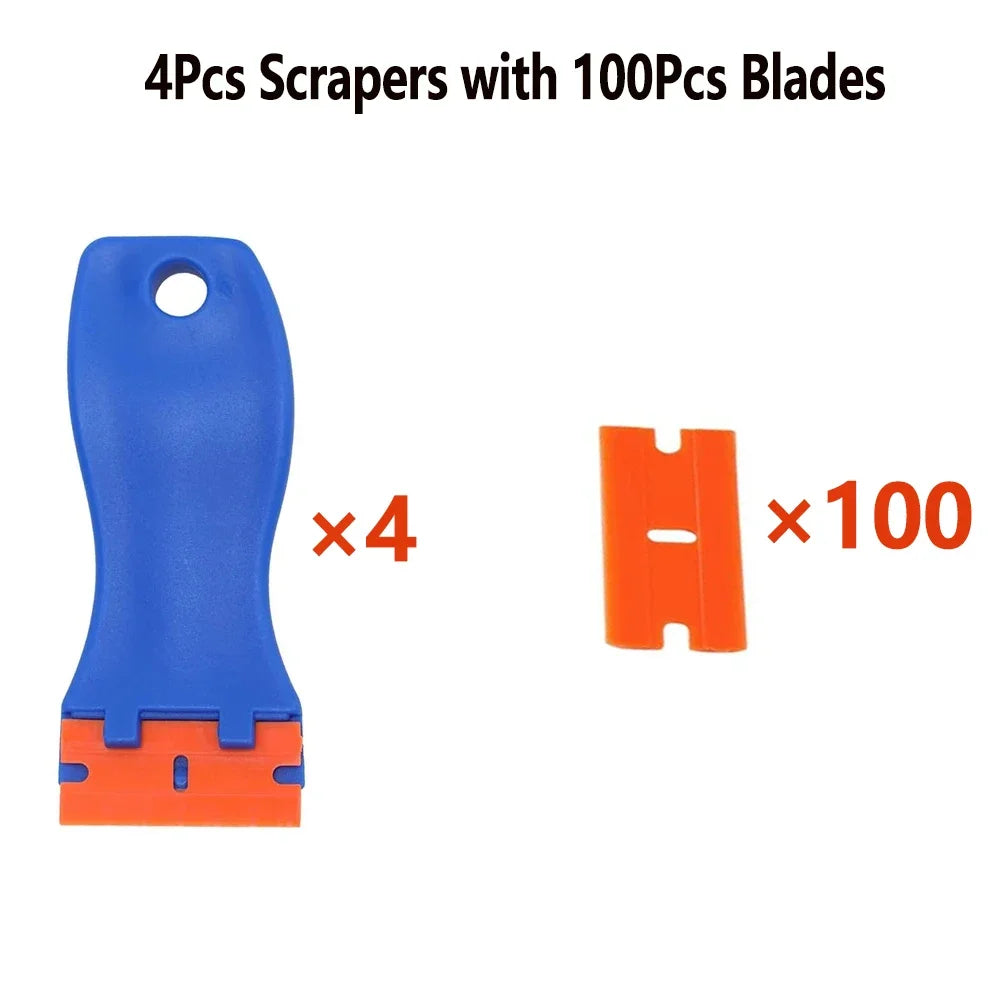 Car Sticker Carbon Fiber Vinyl Car Sticker Film Install Squeegee Scraper with Felt Too close-up view