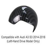 Carbon Fiber Pattern Gear Shift Knob Handle Trim Cover Sticker For Audi A3 8V S3 TT 2014 2015 2016 2017 2018 LHD Car Accessories