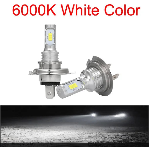 2Pcs H7 H1 H8 H9 H11 9005 9006 LED Bulbs HB3 HB4 CSP LED Super Bright Headlight DRL L lifestyle view
