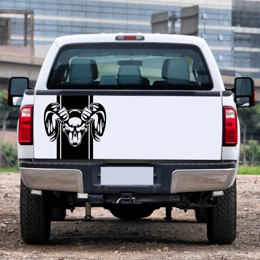 Cool Design Stripe Creative Graphic Car Truck Stickers for Dodge Rear Lathe Ram 1500 2500 3500 Rebel Mopar PCS Decals.