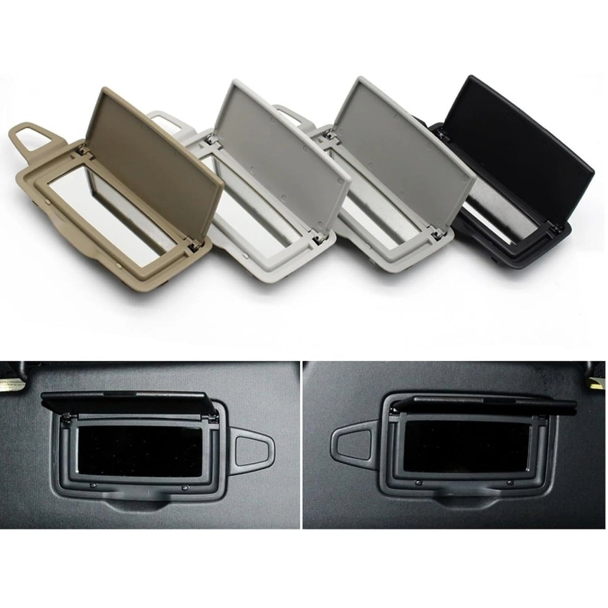 Car Front Sun Shade Visor Makeup Mirror Cover For Benz ML GL GLE GLS Class W166 W292 ML300 ML350 ML400 GL350 GL400 2012-2024