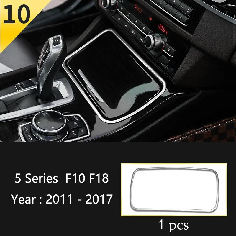 Car Interior Front Reading Lampshade, Lamp Decoration Frame For BMW 5 Series F10 F11 F close-up view