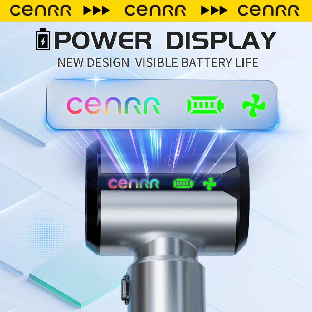CENRR Car Vacuum Cleaner | Strong Suction Portable Handheld with LED and Air Gun additional angle