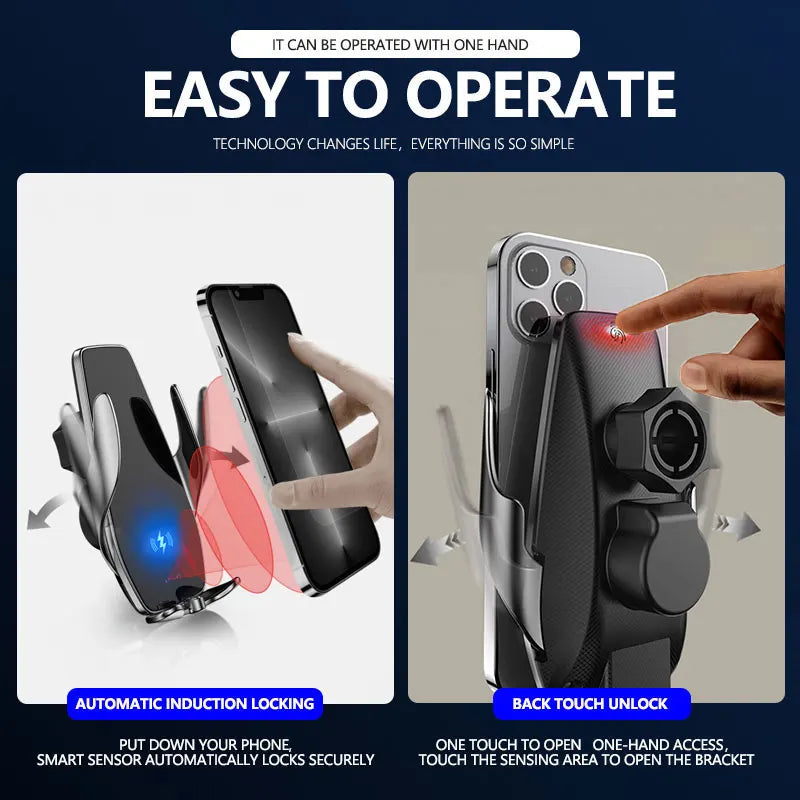 For Mercedes-Benz Car Mobile Phone Holder A B Class W242 W246 2013-2019 GLA CLA Screen Fixed Wireless Charger Cell Phone Holder