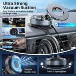 Magnetic Vacuum Phone Bracket | 360° Adjustable Car Holder with Strong Suction Cup detail view