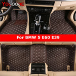 YOGOOGE Custom Car Floor Mats For BMW 5er E39 E60 520-550 1994-2010 Auto Carpets Foot Coche Accessorie
