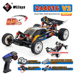WLtoys 244016 V2 2.4G High Speed Racing Car 2WD 25KM/H 1:24 Gyro Full Scale Remote Control Car Compe