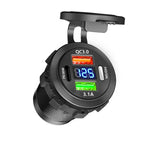 New Car USB Charger PD3.0 & QC3.0 Fast Charging Socket with Voltmeter On/Off Switch 1 alternate view