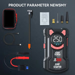 PAIVIROKU 5-in-1 Jump Starter with Air Pump 3000A Peak Starter Box 150PSI Battery Pack with Digital Tire Inflator Car Battery Jump Starter