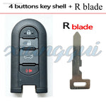 2 3 4 Buttons Car Key Housing Key Case Shell for Toyota Daihatsu Terios LA600S Pass additional angle