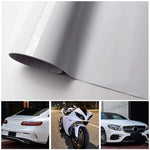 Bright White Vinyl Wrap Self-adhesive Auto Motorcycle Body Wrap Sticker Glossy White Vinyl Film Shin