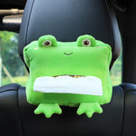 Cute Cartoon Short Plush Tissue Box Holder Car Armrest Backseat Tissue Cover Auto Interi detail view