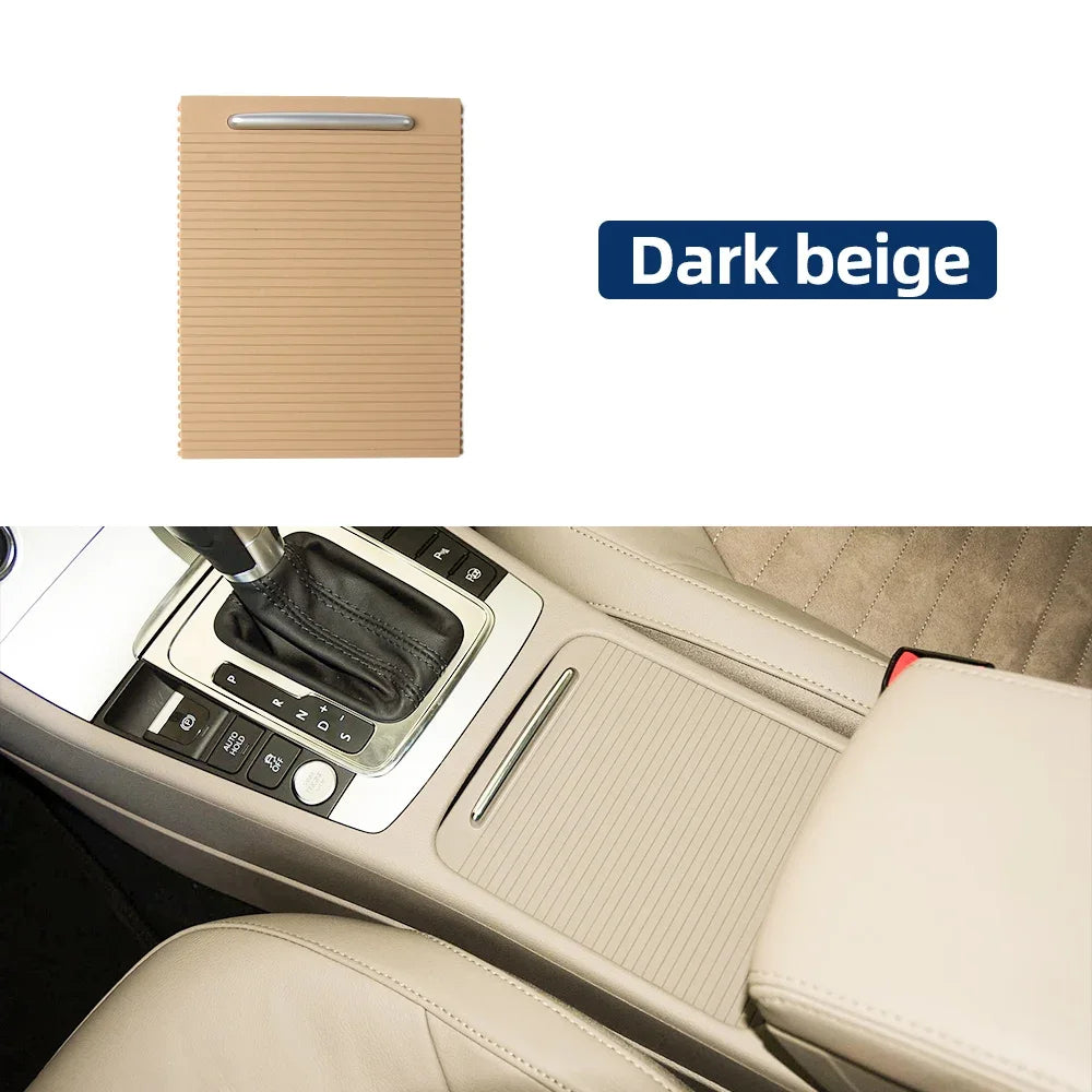 3CD857503 Car Center Console Armrest Cup Holder Roller Cover Panel Cap Replacement for VW Passat B6 B7 CC