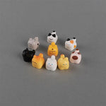 9Pcs Mini Cartoon Cat Car Ornaments Lovely Kawaii Decor for Car Dashboard Home Deskto lifestyle view