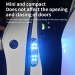 2Pcs Car LED Door Lights RGB Led Wireless Door Warning Lights USB Welcome Door Sill Pr close-up view