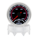52mm 12V Car Gauge Set | Water Temp Oil Temp Oil Press Voltmeter Tachometer RPM Air F alternate view